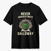 Galloway District Tartan Crest 2D T-shirt - Never Underestimate Style