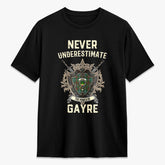 Gayre Tartan Crest 2D T-shirt - Never Underestimate Style