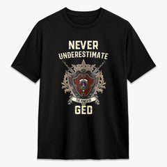 Ged Tartan Crest 2D T-shirt - Never Underestimate Style