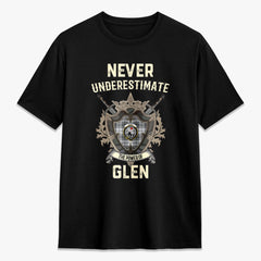 Glen Tartan Crest 2D T-shirt - Never Underestimate Style