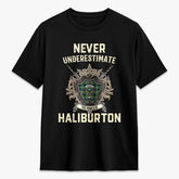 Haliburton Tartan Crest 2D T-shirt - Never Underestimate Style