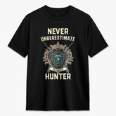 Hunter Ancient Tartan Crest 2D T-shirt - Never Underestimate Style