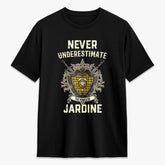 Jardine Tartan Crest 2D T-shirt - Never Underestimate Style