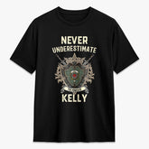 Kelly Dress Tartan Crest 2D T-shirt - Never Underestimate Style