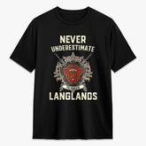 Langlands Tartan Crest 2D T-shirt - Never Underestimate Style