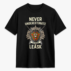 Leask Tartan Crest 2D T-shirt - Never Underestimate Style
