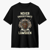 Lumsden Tartan Crest 2D T-shirt - Never Underestimate Style