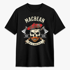 MacBean Tartan Crest 2D T-shirt - Alba Skull Style