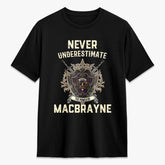 MacBrayne Tartan Crest 2D T-shirt - Never Underestimate Style