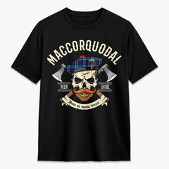 MacCorquodale Tartan Crest 2D T-shirt - Alba Skull Style