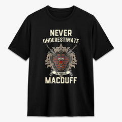 MacDuff Ancient Tartan Crest 2D T-shirt - Never Underestimate Style