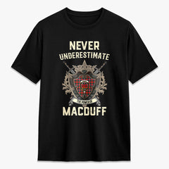 MacDuff Modern Tartan Crest 2D T-shirt - Never Underestimate Style