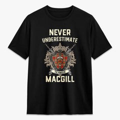MacGill Modern Tartan Crest 2D T-shirt - Never Underestimate Style