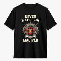 MacIver Modern Tartan Crest 2D T-shirt - Never Underestimate Style