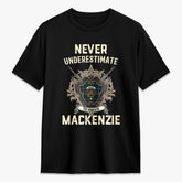 MacKenzie Modern Tartan Crest 2D T-shirt - Never Underestimate Style