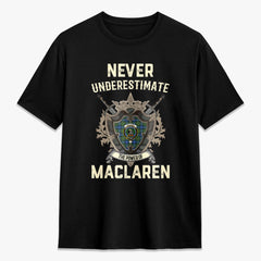 MacLaren Ancient Tartan Crest 2D T-shirt - Never Underestimate Style