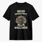 MacLaren Weathered Tartan Crest 2D T-shirt - Never Underestimate Style