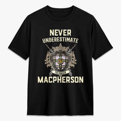 MacPherson Dress Modern Tartan Crest 2D T-shirt - Never Underestimate Style