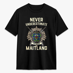 Maitland Tartan Crest 2D T-shirt - Never Underestimate Style