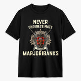 Marjoribanks Tartan Crest 2D T-shirt - Never Underestimate Style