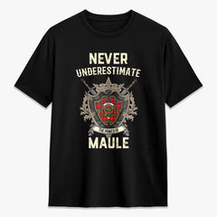Maule Tartan Crest 2D T-shirt - Never Underestimate Style