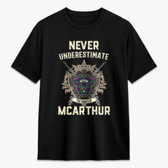McArthur - Milton Tartan Crest 2D T-shirt - Never Underestimate Style
