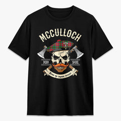McCulloch Tartan Crest 2D T-shirt - Alba Skull Style
