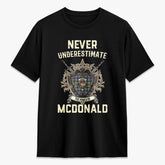 McDonald Ancient Tartan Crest 2D T-shirt - Never Underestimate Style