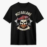 McFarlane Modern Tartan Crest 2D T-shirt - Alba Skull Style