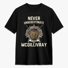 McGillivray Hunting Ancient Tartan Crest 2D T-shirt - Never Underestimate Style