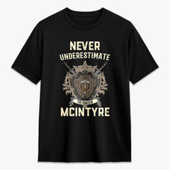 McIntyre Hunting Weathered Tartan Crest 2D T-shirt - Never Underestimate Style