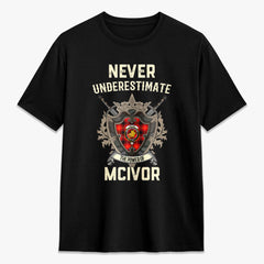 McIvor Tartan Crest 2D T-shirt - Never Underestimate Style