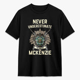 McKenzie Dress Modern Tartan Crest 2D T-shirt - Never Underestimate Style