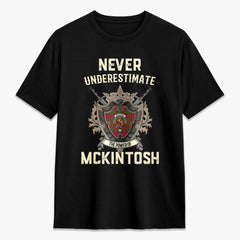 McKintosh Modern Tartan Crest 2D T-shirt - Never Underestimate Style