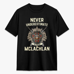 McLachlan Weathered Tartan Crest 2D T-shirt - Never Underestimate Style