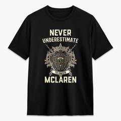 McLaren Weathered Tartan Crest 2D T-shirt - Never Underestimate Style
