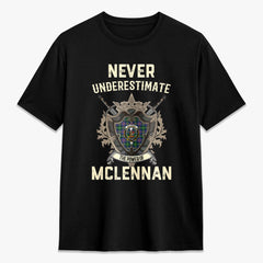 McLennan Ancient Tartan Crest 2D T-shirt - Never Underestimate Style
