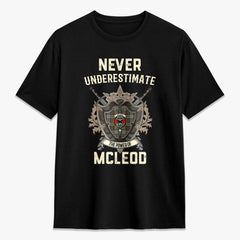 McLeod of Harris Weathered Tartan Crest 2D T-shirt - Never Underestimate Style
