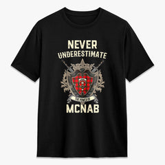 McNab Modern Tartan Crest 2D T-shirt - Never Underestimate Style