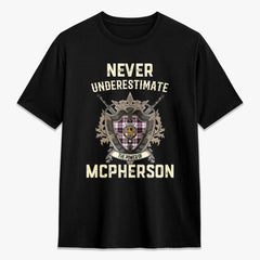 McPherson Hunting Modern Tartan Crest 2D T-shirt - Never Underestimate Style