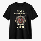 McRae Ancient Tartan Crest 2D T-shirt - Never Underestimate Style