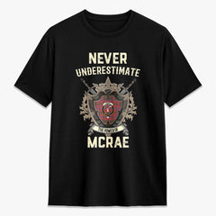 McRae Ancient Tartan Crest 2D T-shirt - Never Underestimate Style