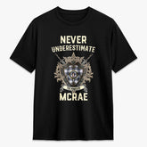 McRae Dress Modern Tartan Crest 2D T-shirt - Never Underestimate Style
