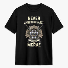 McRae Dress Modern Tartan Crest 2D T-shirt - Never Underestimate Style