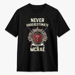 McRae Modern Tartan Crest 2D T-shirt - Never Underestimate Style