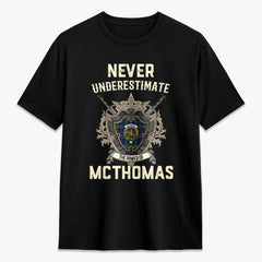 McThomas Modern Tartan Crest 2D T-shirt - Never Underestimate Style