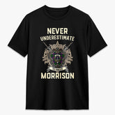 Morrison Modern Tartan Crest 2D T-shirt - Never Underestimate Style