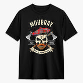 Moubray Tartan Crest 2D T-shirt - Alba Skull Style