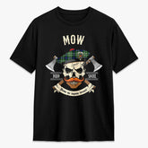 Mow Tartan Crest 2D T-shirt - Alba Skull Style