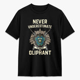 Oliphant Ancient Tartan Crest 2D T-shirt - Never Underestimate Style